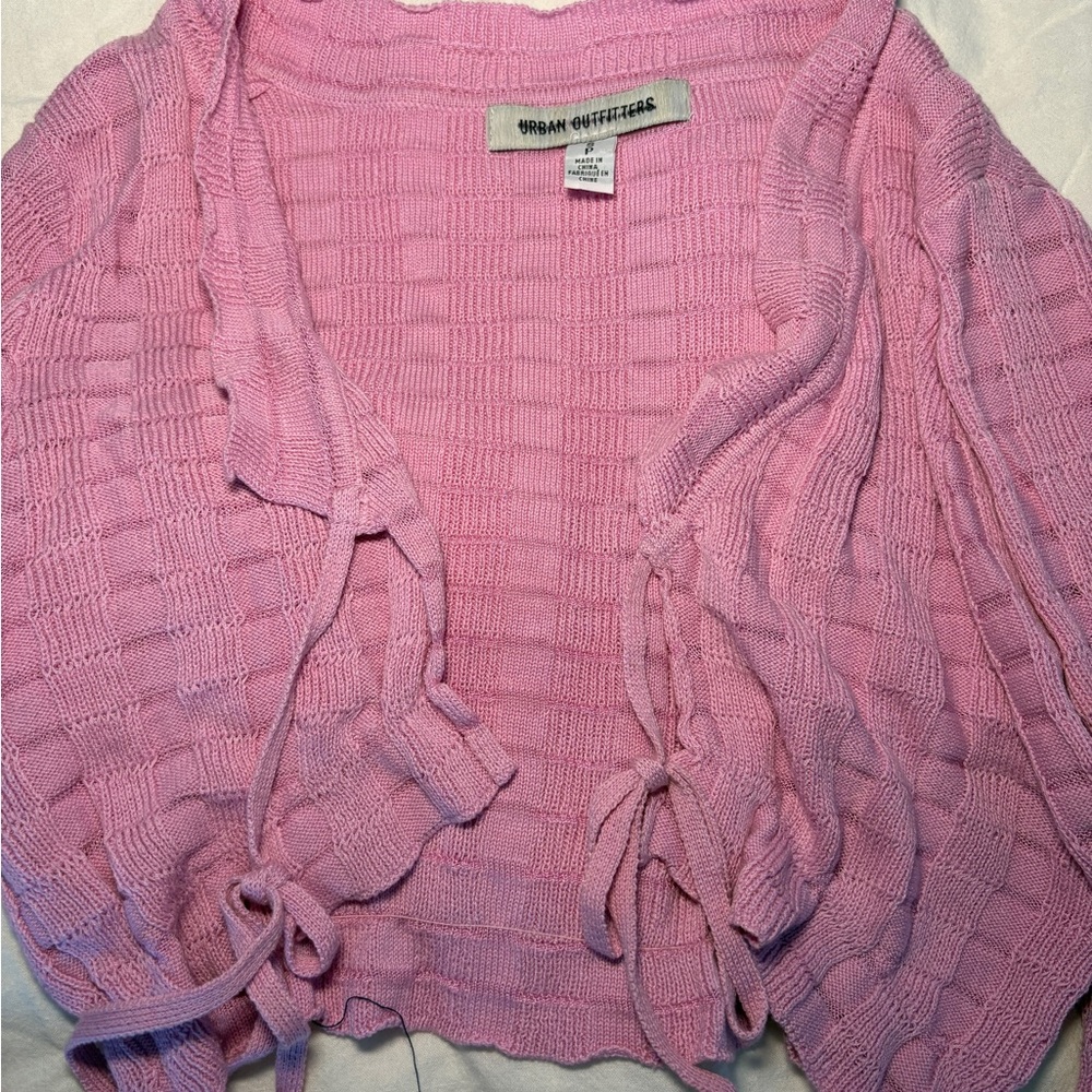 BDG Pink Women's Cardigan Sweater - Picture 2 of 3
